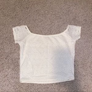 Cream Crop Top